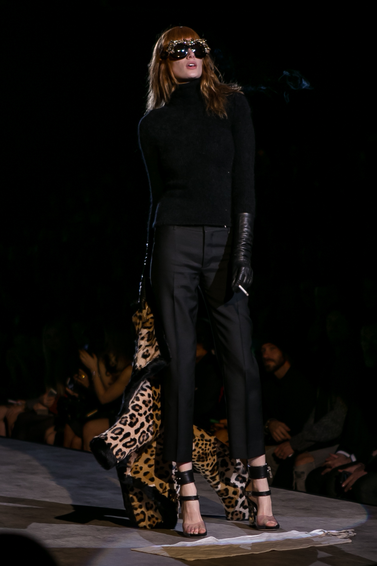 celine leather and hair-on leather  