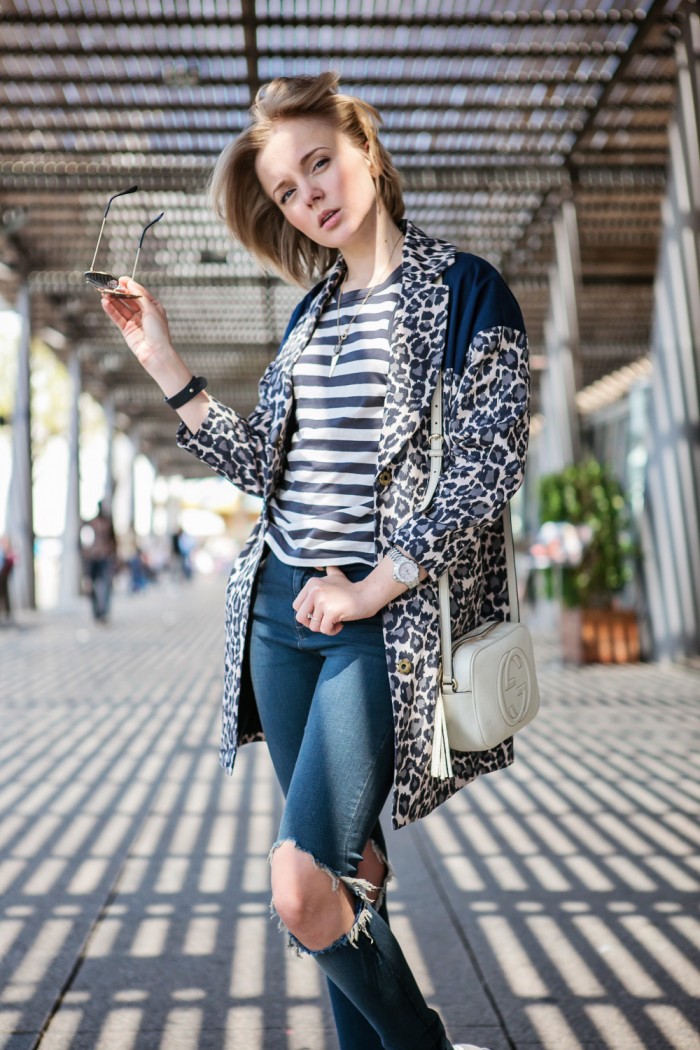 BARCELONA: FIRST DAY IN LEOPARD, STRIPES AND RIPPED JEANS – THECABLOOK ...